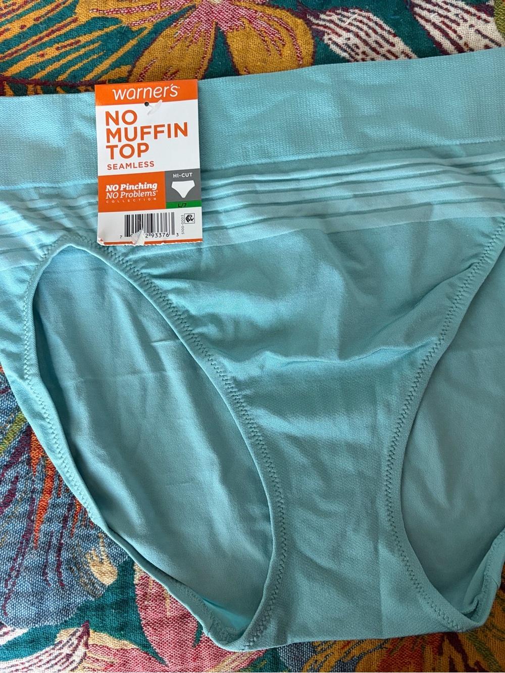 2 pair Warner's Seamless No Muffin Top High-Cut Brief - Teal